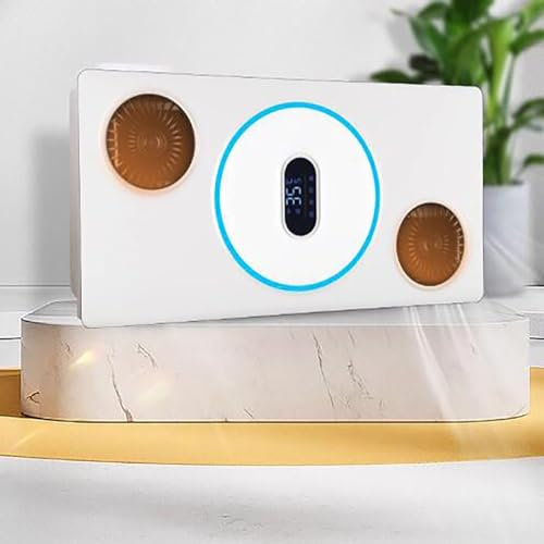 KLYDBMYT Extractor de Aire para baño con luz LED y Control Remoto inalámbrico, Ventilador de extracción Multifuncional para calefacción, soplado y ventilación, Apto para Techo Integrado.