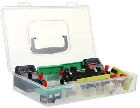 GALPADA Elektrobaukasten Physikbaukasten Elektrische Versuchsgeräte für Sekundarstufe I Schüler Experimentierkasten mit Grundschaltungen Zubehör Wissenschaftliches Lernset Zufällige Farbe