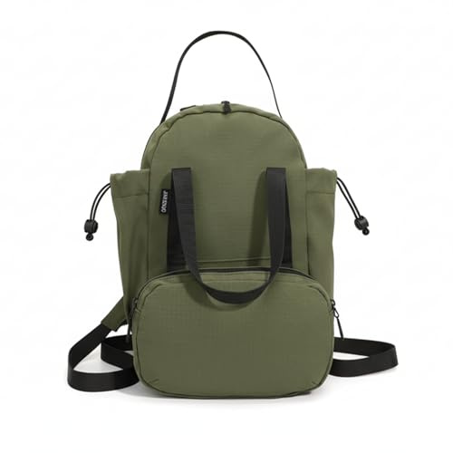 tulilut Kleiner Rucksack Damen aus Nylon, Mini Cityrucksack Damen 2 in 1 mit Abnehmbarem Bauchtasche, Leichter Damenrucksack Wasserdicht für Alltag, Reise & Uni