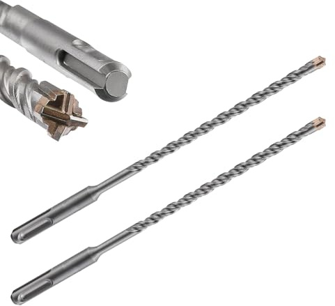 Runihorn SDS Plus Bohrer 6x160mm 2 Stück, Professioneller Betonbohrer mit 4 Schneiden, Steinbohrer, Hammerbohrer, Ideal zum Bohren in Stein, Beton, Naturstein, Ziegelmauer