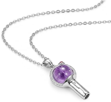 UZYXC Colgante Forma A B, Regalo para Fans de Idol, Bisutería de Acero Inoxidable para Mujer, AB Forma Lightstick Bisutería