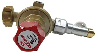 Détendeur Variable de 2 à 4 bar avec Sécurité, Sortie 3/8e Gauche - Accessoire pour Fer à Souder - Lampe à Souder - Fer de Couvreur - Chalumeau d'Étanchéité - Pièces de Rechange - EXPRESS