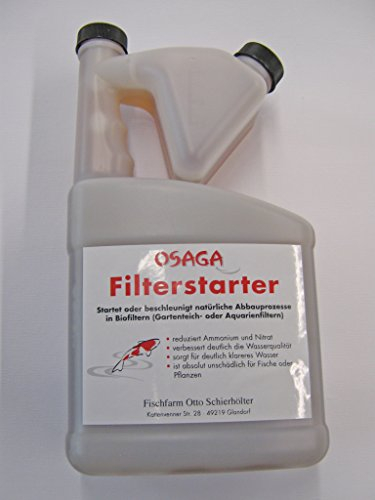 Osaga Filterstarter für Biofilter in Gartenteichen und Aquarien für 50.000 l