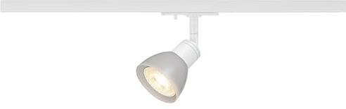 SLV LED Strahler 1-Phasen PURIA TRACK | Dreh- und schwenkbarer Schienen-Strahler, LED Spot, Deckenstrahler, Deckenleuchte, Schienensystem, Innenbeleuchtung, 1P-Lampe | GU10 QPAR51