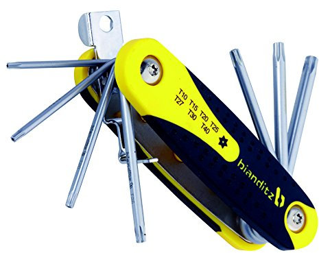 Bianditz 232382 - Juego de llaves Tx10-Tx40 de seguridad, tipo navaja