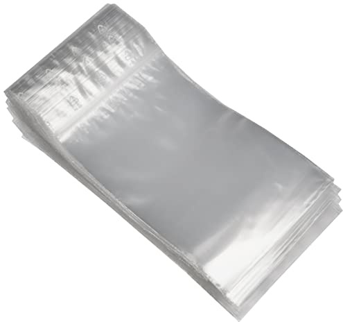 VELOFLEX 6702000 - Druckbandbeutel, 80 x 120 mm, PE-Folie 0,05 mm, Druckverschlussbeutel transparent, 100 Stück