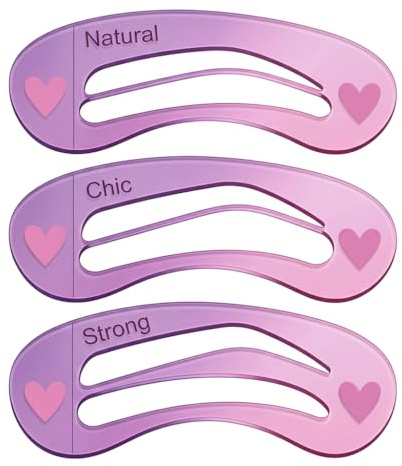 Pochoirs de modèle de Mini Brow classe dessin Guide sourcil carte Shaper 3pcs
