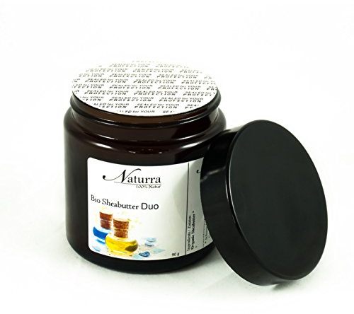 Naturra BIO Sheabutter DUO mit Jojobaöl 100g Glastiegel