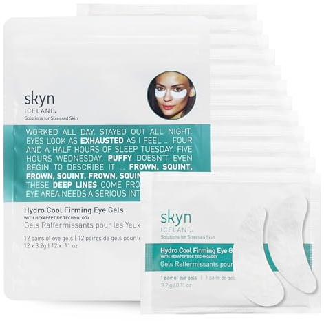 skyn ICELAND Hydro Cool Augenpads 12 Paar um Haut unter den Augen zu festigen, straffen und entspannen
