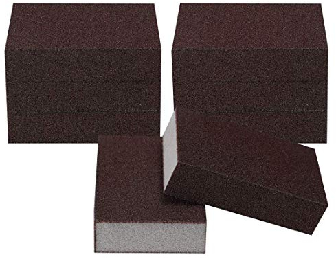 Scheuerschwamm ohne Kratzer 8 Stück 4 Zoll x 2,8 Zoll für Scheuerküchen, Geschirr, braun