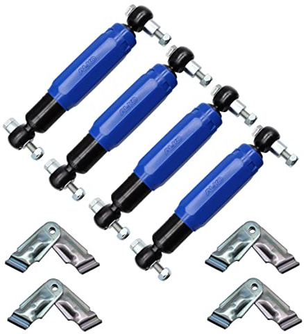 4X Alko Octagon Plus Radstoßdämpfer Blau 1350/2700 kg inkl. Halterung für Achsbefestigung 244085 244.085 244 085