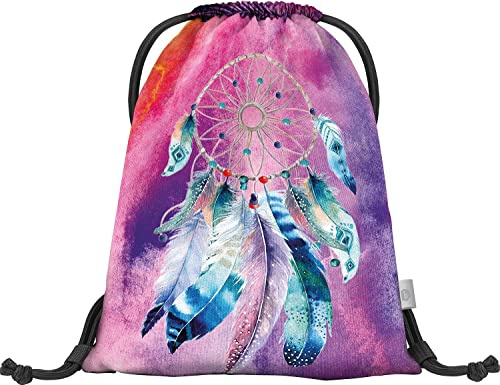 Baagl Turnbeutel für Mädchen und Damen - Schuhbeutel, Schule und Kindergarten Sportbeutel, Sportrucksack
