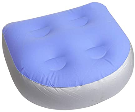 VIKSAUN Cuscino gonfiabile multifunzionale per massaggio SPA morbido sedile idromassaggio vasca idromassaggio calda per adulti e bambini cuscino per massaggio vasca da bagno(Blu)