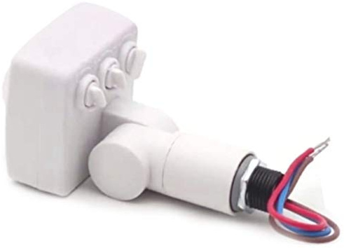Whisverse Mini capteur infrarouge pour corps humain 220 V avec détecteur de mouvement PIR réglable Blanc