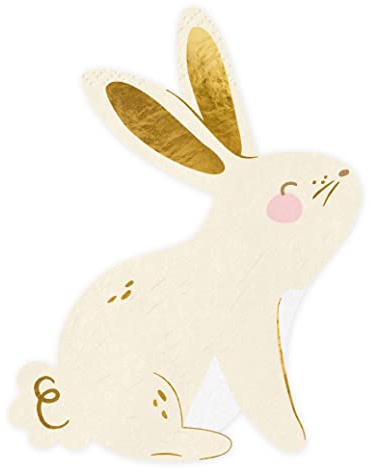 20 Servietten Hase Osterhase Ostern Feier Party Servietten Deko Geburtstag Kinder Erwachsene Servietten Creme Bunny Osterdeko Babyparty