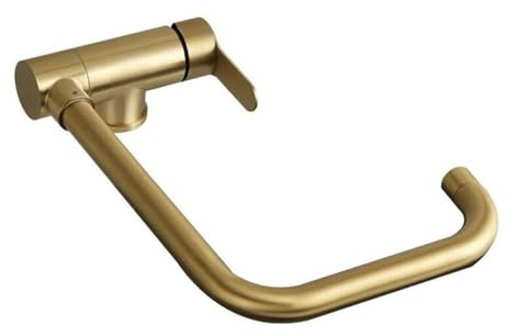 Grifo de Cocina Abatible para Ventana, Grifo Cocina Acero Inoxidable Giratorio Agua Fría y Caliente Monomando Grifos Abatibles Cocina Ventana-Oro Cepillado B