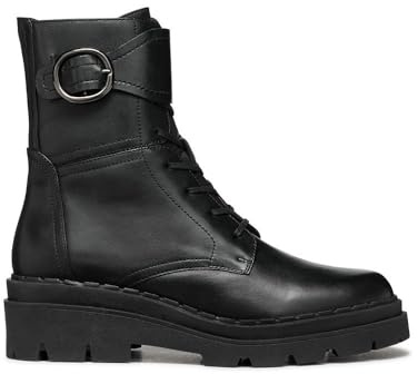 Geox Stivali da donna D Felleny B alla caviglia, Nero, 40 EU