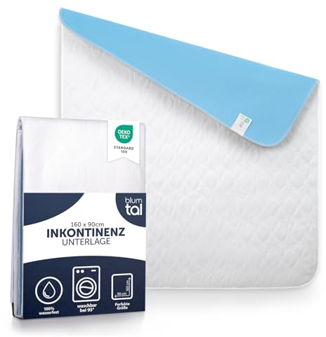Blumtal Protector de Colchón - Almohadilla Lavable para incontinencia, 160x90cm (1 Unidad)