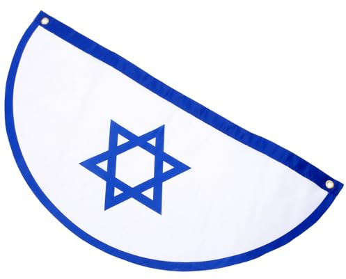 Milisten Israelische Flagge 90X45Cm Outdoor Deko Gartenparty Fahne Nationalflagge Für Vorgarten Und Festliche Veranstaltungen