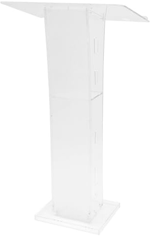 Podium en acrylique - 60 x 40 x 110 cm - Pupitre de conférencier transparent - Convient pour les écoles, les églises, les messages, les universités, les conférences de presse et autres lieux