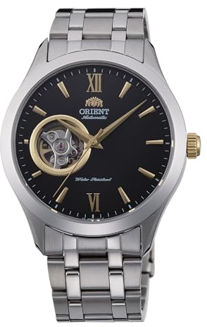 Orient Contemporary Open Heart AG03 Herren-Armbanduhr, automatisch, manuell aufziehbar