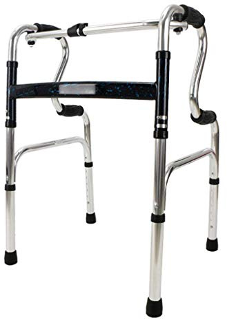 Andadores para personas mayores sin ruedas, ligeros plegables y asistidos por viajes, altura ajustable para ancianos, aleación de aluminio poderosamente