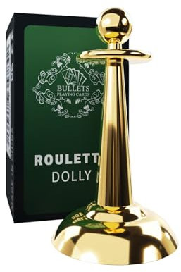 Bullets Playing Cards, Premium Roulette Dolly aus Metall, Elegantes Markierungswerkzeug für Ihr Casino, Casinoausrüstung, Spieltischzubehör