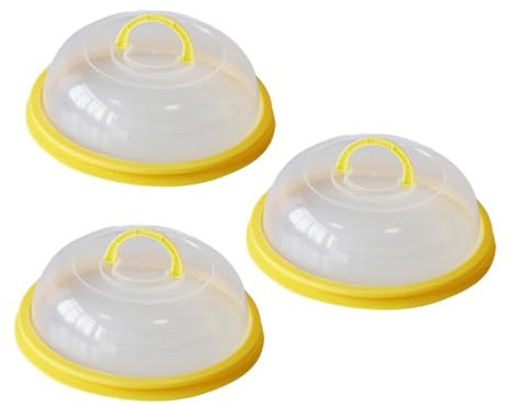 Ciieeo 3pcs Heat-Resistant Mesh Food Cover for Tins Microwave Splatter Guard Oven Food Cover Dish Cooker