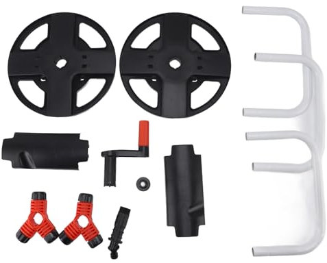 QERLONG Portable Hose Reel Cart, Lightweight, Sturdy ABS Material, Space Saving Design, Easy Hose Management, Ideal for Garden, Lawn, and Car Washing
