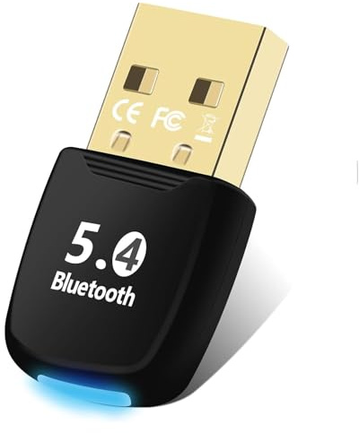 Bluetooth 5.4 Adapter, Bluetooth Dongle for PC, USB Dongle Receiver for, Plug and Play, For Game Controller, Headset, Phone, Keyboard, Mouse