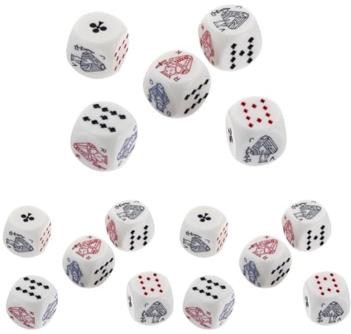 Piatnik 2970 - Pokerwürfel 16mm (5St) (Packung mit 3)