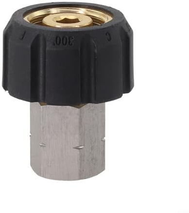 Adaptateur M22 en acier inoxydable pour nettoyeur haute pression - Convertissant des tailles femelles de 12 mm et 14 mm (M22 14)