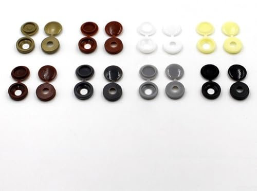 Viti di copertura in stile con coperchio per foro per vite incernierato, confezione da 50/100 (50 pezzi marrone scuro)