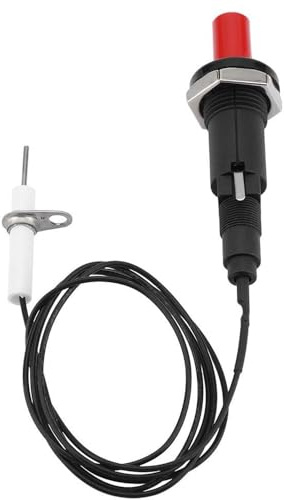Accenditore Piezoelettrico Universale a Pulsante - Kit di Accensione per Barbecue a Gas, Caminetti e Stufe - Ricambio per Elettrodi e Sistemi di Avvio