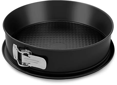 Formegolose™, Tortiera apribile 1 fondo Ø 28 cm, Fondo Salvagoccia, Acciaio con rivestimento antiaderente, Nero