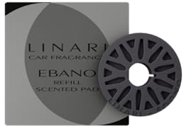 LINARI Autoparfum Auto Duft Innenraum EBANO Refill – Nachfüllbarer Autoduft für die Lüftung | Edler Lufterfrischer im Metall-Design | Luxus Auto Zubehör Innenraum