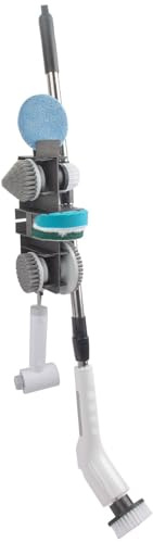 NUHFUFA Wall Mount Organizer Rack for Electric Spin Scrubber | Handle Dia. under 1 inch,Storage Holder, Cleaning Brush Caddy,Bathroom Kitchen