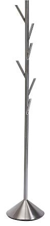 Balvi - Autumn perchero de pie en metal de color satinado. Altura: 174cm. Para colgar todo tipo de r