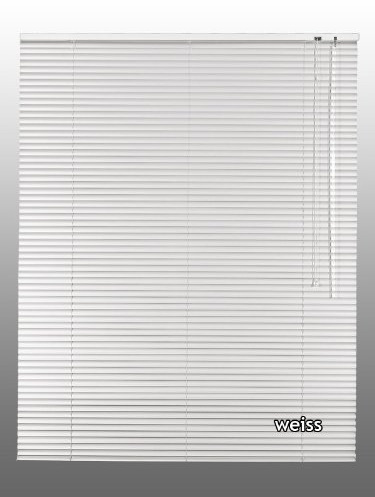 Alu-Aluminium Jalousie Rollo Jalousette 35 x 160 cm / 35x160 cm in Farbe weiss - Bedienseite rechts