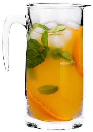 Borgonovo 6144200 Indro Brocca in Vetro senza Tappo, 1,1 lt