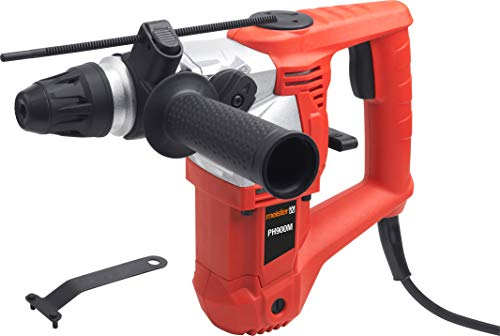 Meister Pneumatischer Bohrhammer 900 Watt, PH900M - SDS-Plus Aufnahme - 3,5 Joule Schlagenergie - Zusatzhandgriff & Tiefenanschlag / Bohrmaschine mit Hammerwerk / Kombihammer / 5402860 Rot
