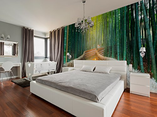 Fotomural Vinilo Pared Zen Bosque Bambú | Fotomurales | Fotomural Pared | Fotomural Decorativo | Vinilo Decorativo | Varias Medidas 350 x 250 cm | Decoración de comedores, Salones | Diseño Elegante