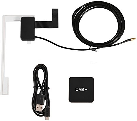 Autoadapter Kit Radioempfänger Digital Audio Broadcast DAB DAB + Box Radioempfänger mit Antenne Kompatibel mit Android