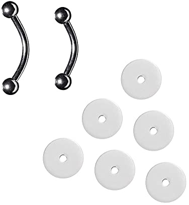 EZ Piercing Notfall Set | Erste Hilfe gegen Wildfleisch und entzündeten Rook Daith Septum Piercings | Anti Wildfleisch Diskc & Titan Schmuck (Rook Daith Septum Piercing)