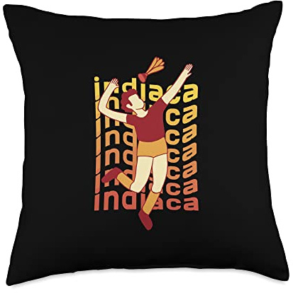 Indiaca Player Sport Throw Pillow