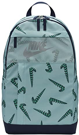 Nike Rucksack für Sport Freizeit Reise Schule Outdoor Backpack, Farbe:Grün, Artikel:-451 obsidian/obsidian/obsidian