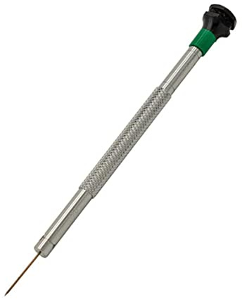 Masar - Cacciavite piatto XT Premium - Ø 0,50 mm (Verde) - 1 Pz - 100% Anti-magnetico per orologi, Orologi