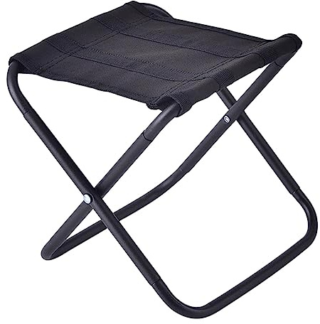 Fenteer Klapphocker, Faltbarer Fußhocker, Angelstuhl, Fußstütze, Leichter Stuhl, Campingstuhl, Fußhocker, Sitz zum Angeln, Reisen