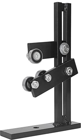 EVTSCan Support Stable Pour Tour à Bois En Fonte Pour le Tournage du Bois, Avec Roulements à Rouleaux, Support De Tour à Bois En Forme De L Pour Pièces Longues