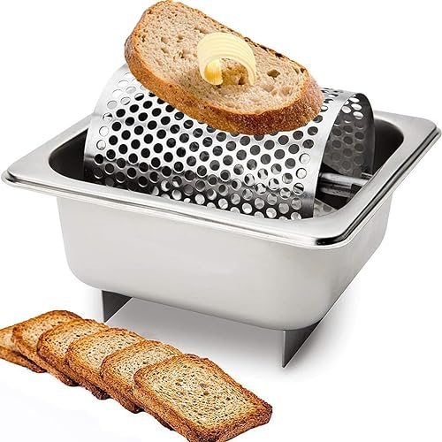 Melted Butter Dispenser, Butter Roller, 304 Stainless Steel Butter Wheel for Bread, Bun Butter Roller for Griddle, Holds 36 Ounces of Butter, for Seafood, Corn Butterer, Outdoor Picnics, Removable